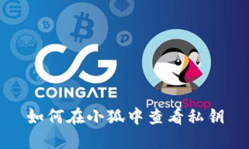 如何在小狐中查看私钥